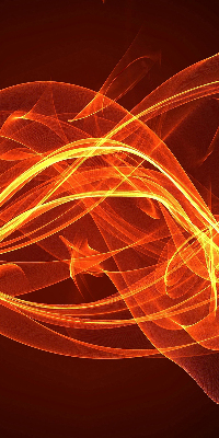 Rolgordijn voor het raam Oranje abstractie