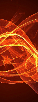 Rolgordijn voor het raam Oranje abstractie