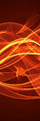 Rolgordijn voor het raam Oranje abstractie