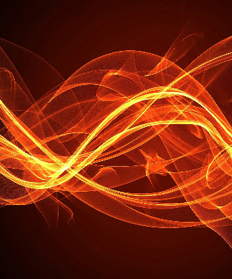 Rolgordijn voor het raam Oranje abstractie