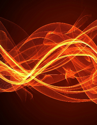 Rolgordijn voor het raam Oranje abstractie