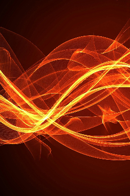 Rolgordijn voor het raam Oranje abstractie