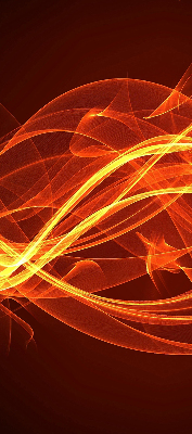 Rolgordijn voor het raam Oranje abstractie