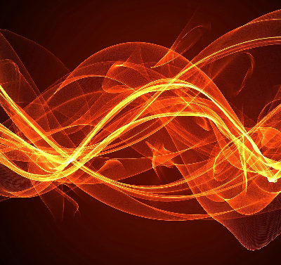 Rolgordijn voor het raam Oranje abstractie