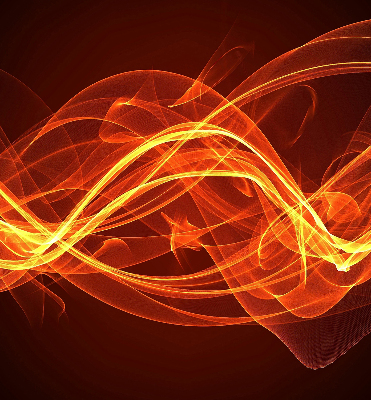 Rolgordijn voor het raam Oranje abstractie