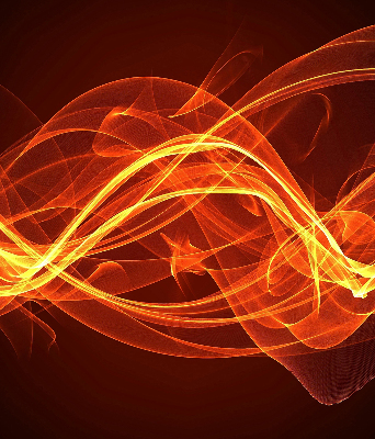 Rolgordijn voor het raam Oranje abstractie