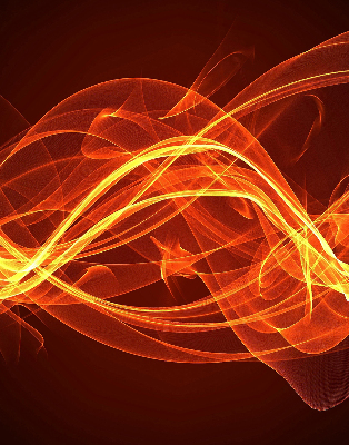 Rolgordijn voor het raam Oranje abstractie