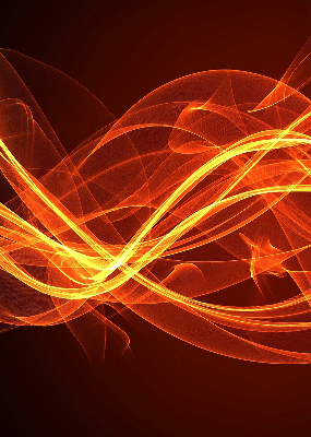 Rolgordijn voor het raam Oranje abstractie