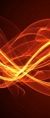 Rolgordijn voor het raam Oranje abstractie