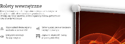 Rolgordijn voor het raam Oranje abstractie