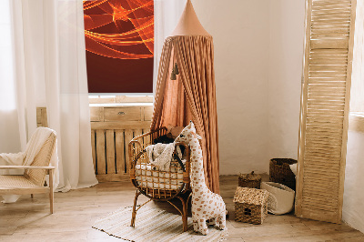 Rolgordijn voor het raam Oranje abstractie