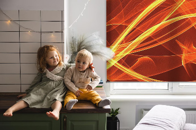 Rolgordijn voor het raam Oranje abstractie
