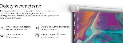 Rolgordijn voor het raam Uitspoelen van verf