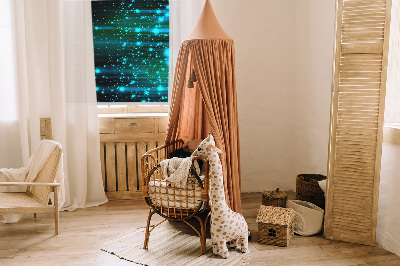 Rolgordijn verduisterend Blauwe hagel