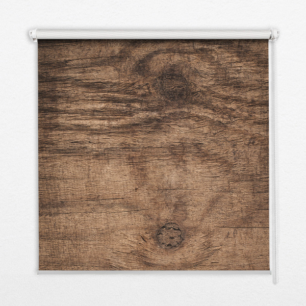 Rolgordijn voor het raam Donker hout