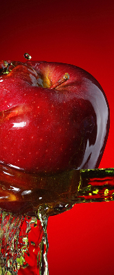 Rolgordijn verduisterend Een appel overgoten met water