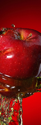 Rolgordijn verduisterend Een appel overgoten met water