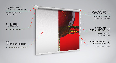 Rolgordijn verduisterend Een appel overgoten met water