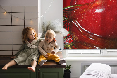 Rolgordijn verduisterend Een appel overgoten met water