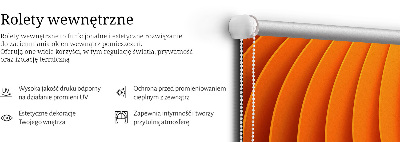 Rolgordijn voor het raam Oranje abstractie