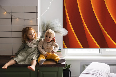 Rolgordijn voor het raam Oranje abstractie