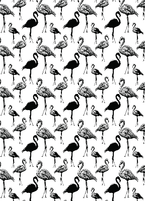 Rolgordijn verduisterend Zwarte flamingo's