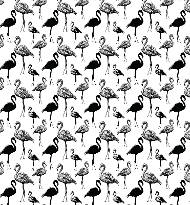 Rolgordijn verduisterend Zwarte flamingo's