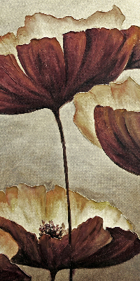 Rolgordijn voor het raam Bloemen