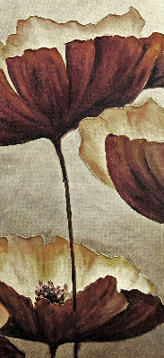 Rolgordijn voor het raam Bloemen