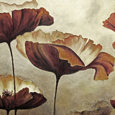 Rolgordijn voor het raam Bloemen