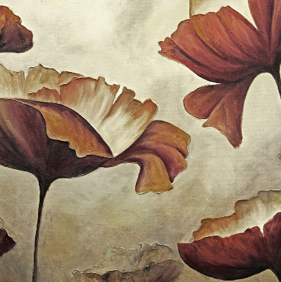 Rolgordijn voor het raam Bloemen