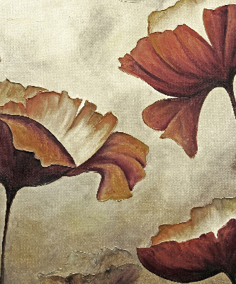 Rolgordijn voor het raam Bloemen