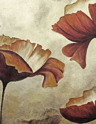 Rolgordijn voor het raam Bloemen