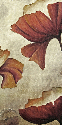 Rolgordijn voor het raam Bloemen