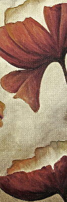 Rolgordijn voor het raam Bloemen