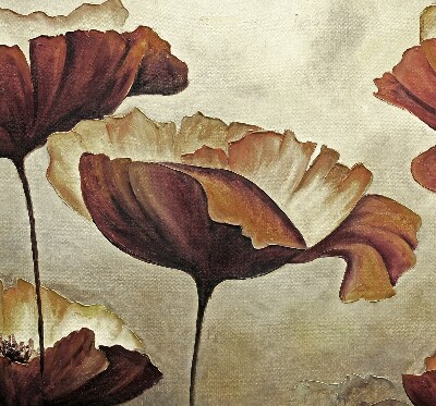 Rolgordijn voor het raam Bloemen