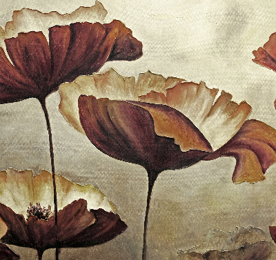 Rolgordijn voor het raam Bloemen