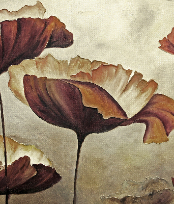 Rolgordijn voor het raam Bloemen