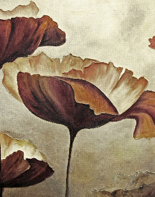 Rolgordijn voor het raam Bloemen