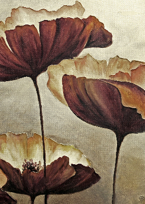 Rolgordijn voor het raam Bloemen