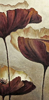 Rolgordijn voor het raam Bloemen