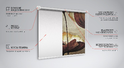 Rolgordijn voor het raam Bloemen