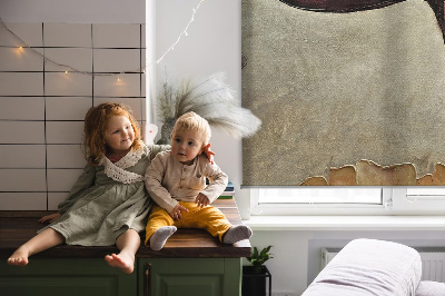 Rolgordijn voor het raam Bloemen