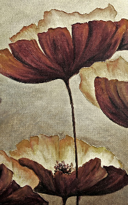 Rolgordijn voor het raam Bloemen