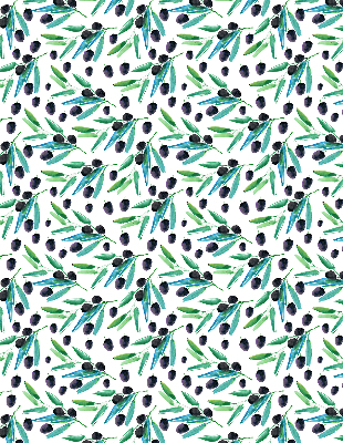 Rolgordijn verduisterend Bladeren en pruimen