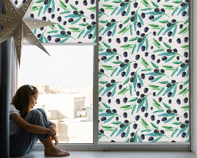 Rolgordijn verduisterend Bladeren en pruimen