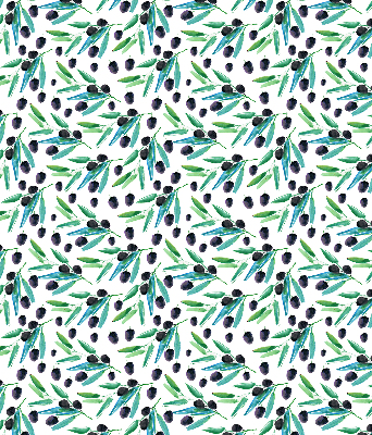 Rolgordijn verduisterend Bladeren en pruimen