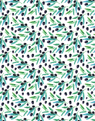 Rolgordijn verduisterend Bladeren en pruimen