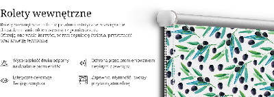 Rolgordijn verduisterend Bladeren en pruimen