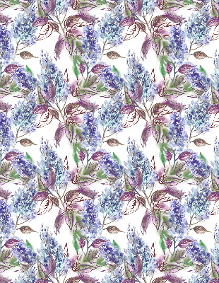 Rolgordijn voor het raam Zomerbloemen